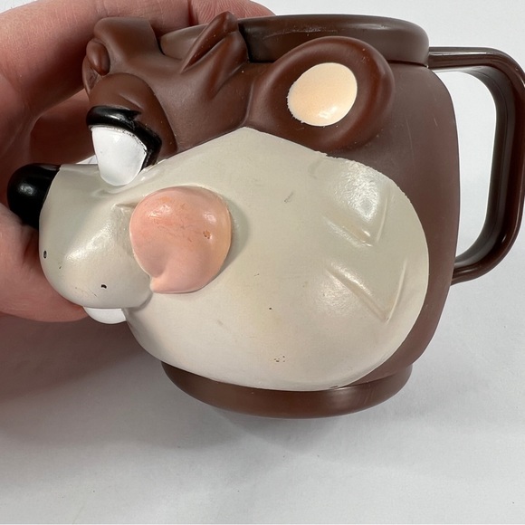 TAZ Tasmanian Devil 1995 3D Warner Bros Looney Tunes Applause Retro Cup Mug - Picture 11 of 14